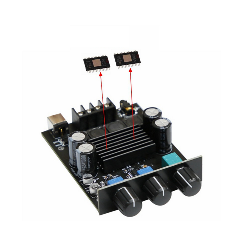 Carte d'amplificateur audio TPA3116, 100W x 2, classe D, amplificateurs de son stéréo, amplificateur de puissance domestique pour haut-parleur passif