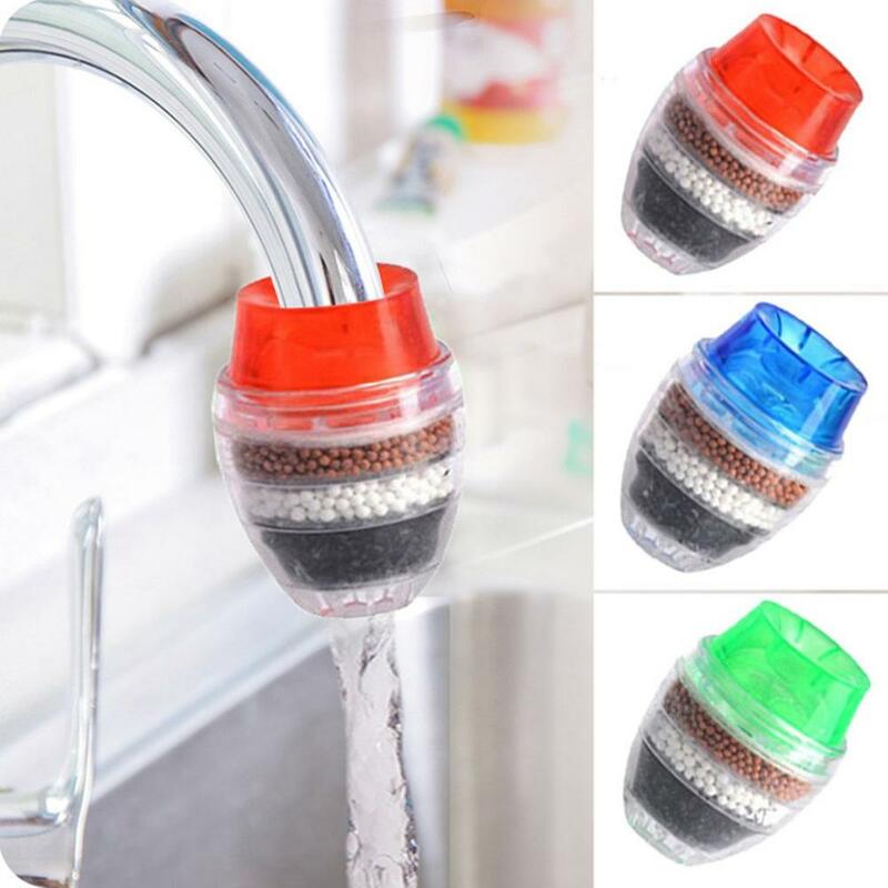 New Universal Kitchen Faucet Filter Portable Tap Water Purifier Home Activated Carbon Multilayer Water Filter