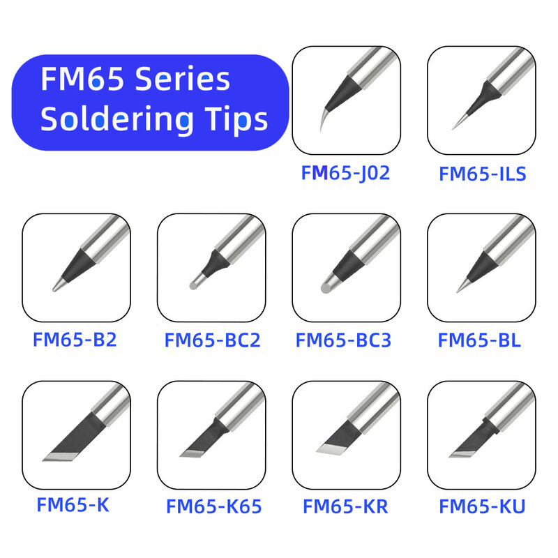 O ferro de solda T65 FM65 derruba a substituição, ponta da solda do calefator, BC2, KU, K65, B2, ILS para HS-01, GVDA, GD300, T85 OLED estação de solda