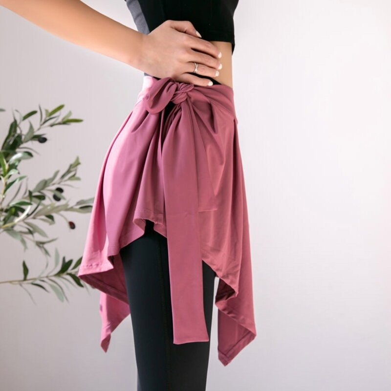 Женская юбка, облегающая бедра, короткая юбка для балета, танца, бега, фитнеса, накидка, шарф, шаль, модель N7YD