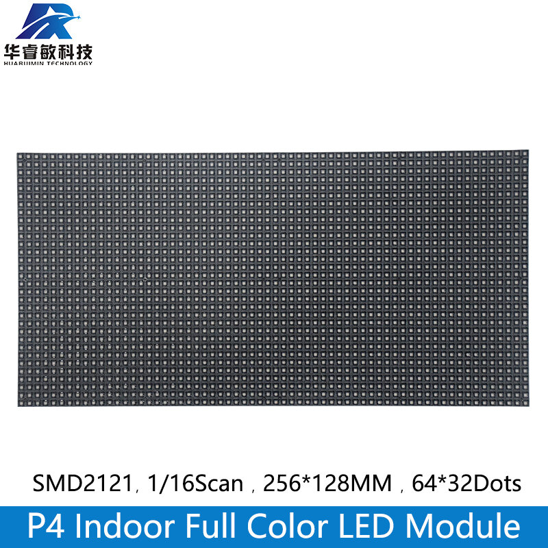 Módulo de panel de pantalla LED P4, 256x128mm, 64x32 píxeles, 1/16 de escaneo interior, 3 en 1, SMD, RGB, a todo color