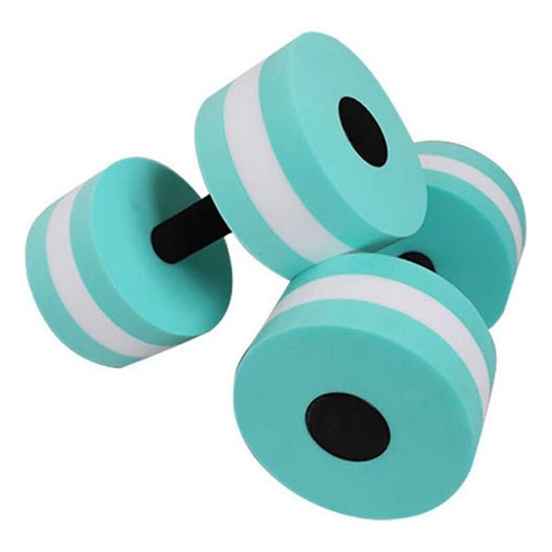 2 Pack Aerobics Foam Dumbbells Water Exercise Dumbbells Swimming Resistance Water Barbell Swimming Exercise Barbell