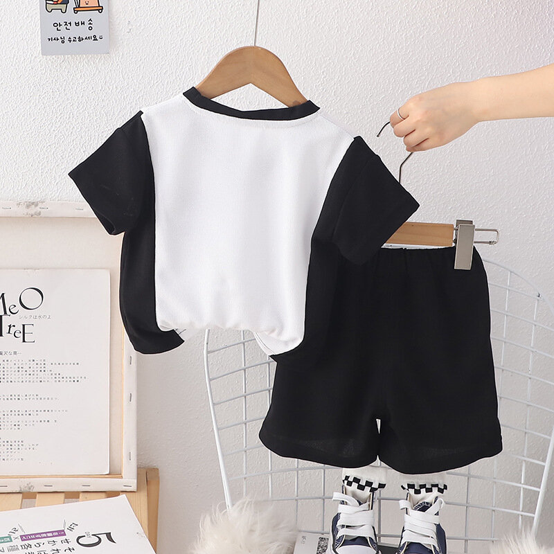 New Summer Baby Boys Clothes Suit Toddler Clothing Children T-Shirt Shorts 2Pcs/Set Infant Casual Sports Costume Kids Sportswear
