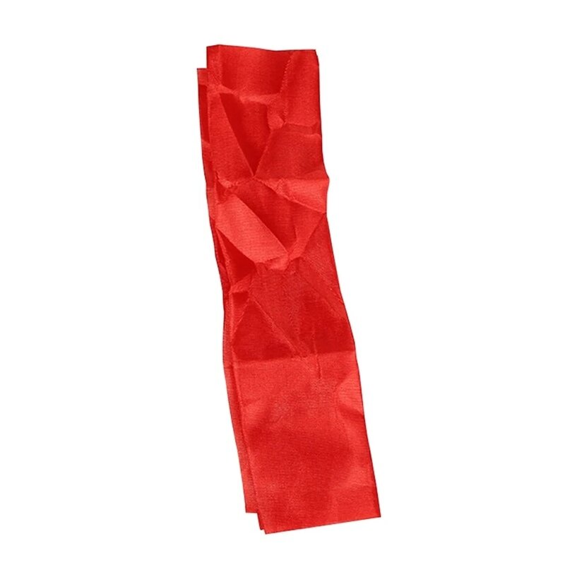 2Pcs Finger Magic Tricks Red Silk with Fake Thumb Scarf Disapper Stage Show Stage Finger Tricks Magic Props Party Magic Kid Gift