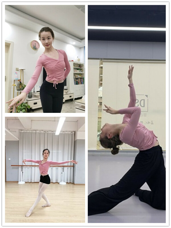 2024 neue Winter tanz Top Ballett Tanz tragen klassische Tanz kostüm sanfte bequeme Frauen Ballerina Mädchen Tanz kleidung