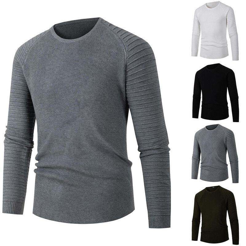 Wygodne modne męskie bluzki męskie swetry ciepłe zimowe jesienne do jogi oddychające wygodne swetry do fitnessu