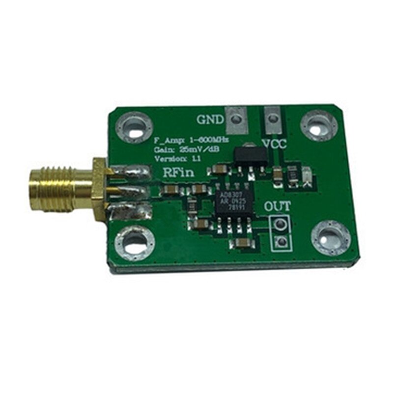 Medidor de potencia RF AD8307 Detector logarítmico detección de potencia 1-600Mhz Detector RF medidor de potencia