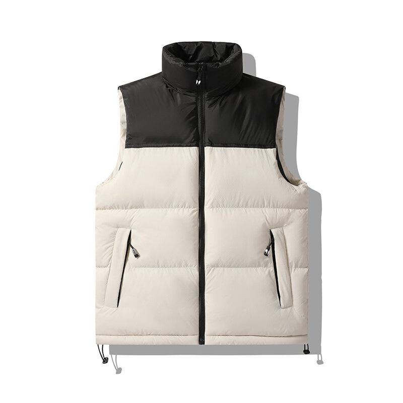 2023 Autumn New Solid Color Vest Shoulders Couple Trend Fashion High-End Sleeveless Undershirt Casual Versatile