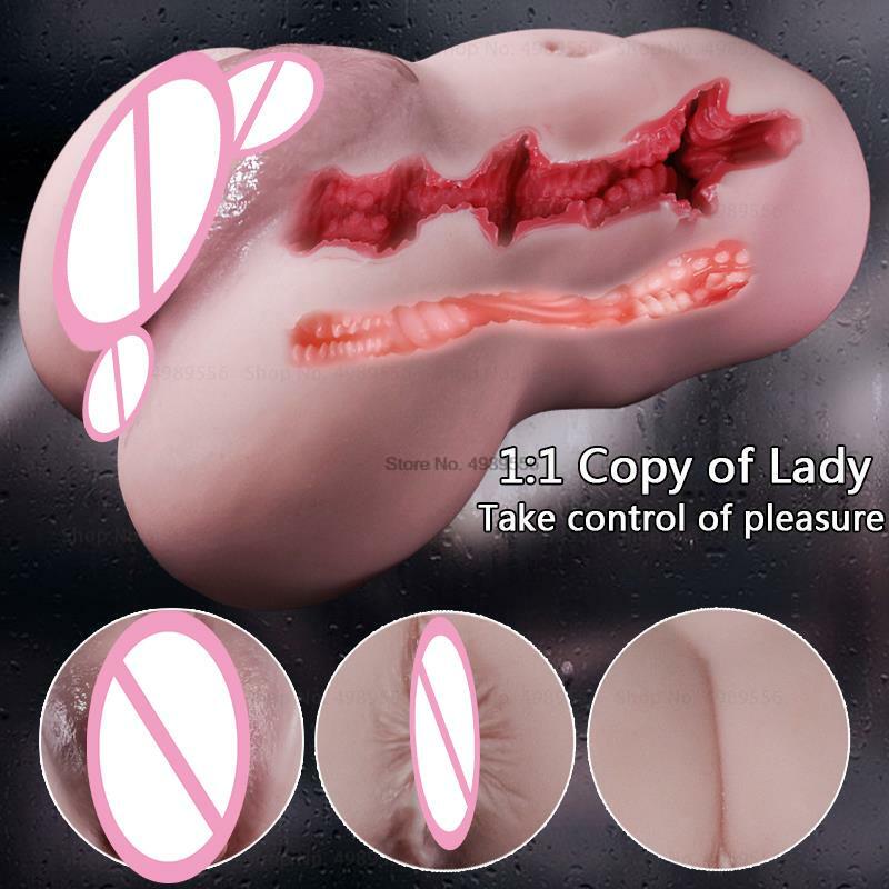 Vaginale per gli uomini figa tascabile Vagina Vagina artificiale masturbatori maschili vaginali realistici giocattoli erotici adulti del sesso per gli uomini Eroticos