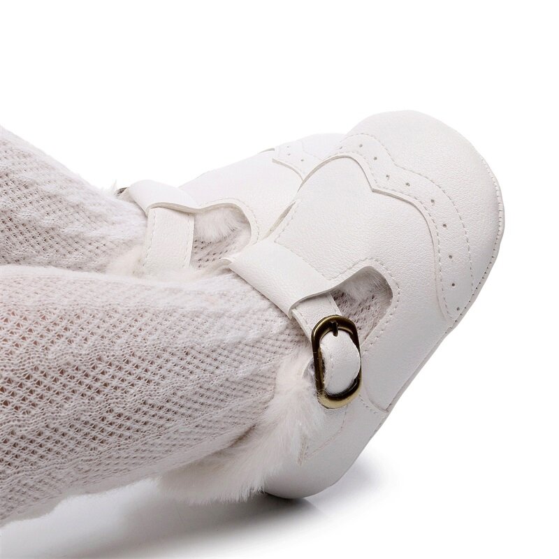 VISgKnitting-Chaussures de Princesse pour Bébé Fille, Plates à Essence, Antidérapantes, Chaudes, CPull, pour l'Hiver