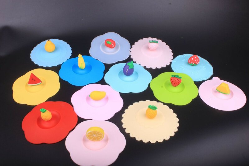 Universal Silicone Anti-Dust Suction Mug Cup Cover Lid Cap No Spill Hot Drink Leak Proof Lids Sealed Lids Cap Cup Cover