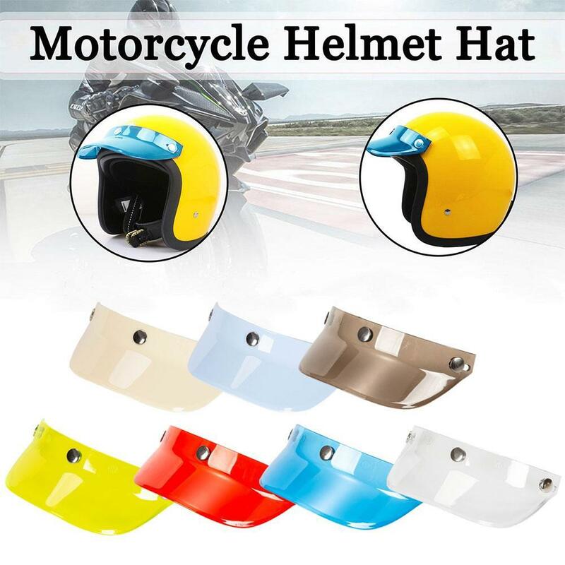 3 Druckknopf Visier helm Visiers chutz Klapp wind für Motorrad helm mit offenem Gesicht Anti-UV-Nebel