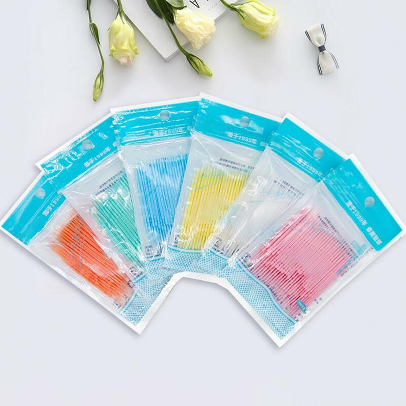 Exquise interdentale borstel veilig tandenstoker 100 stks/set voor ziekenhuis kleurrijke dubbele kop voor ziekenhuis