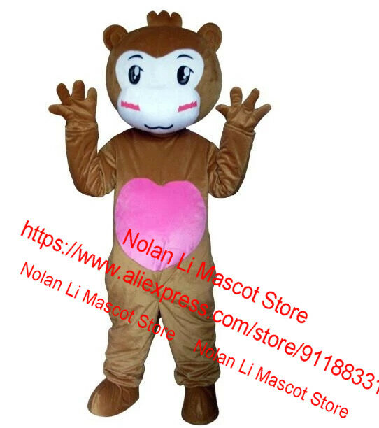 Monkey Mascot Movie Costume, Interpretação de Papéis, Cartoon Set, Jogo publicitário, Tamanho adulto, Feriado, Christmas Party Gift, Novo, 862