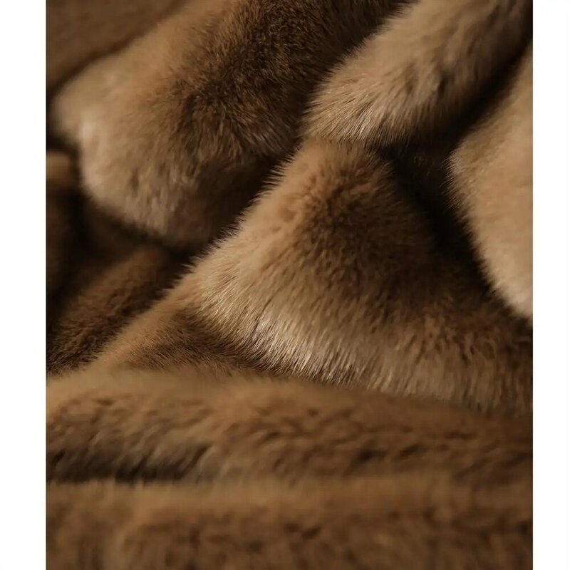 Cappotti in pelliccia sintetica inverno caldo corto Jaqueta imitazione visone e pelliccia di coniglio Feminina elegante Casaco donna moda coreana