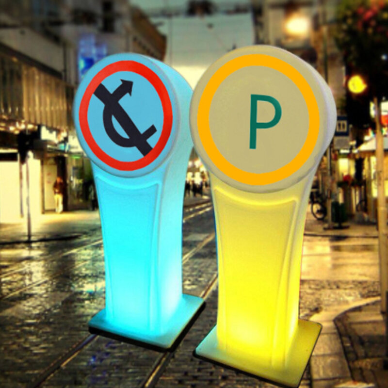 REAQ Sicherheit LED Straße Zeichen Reflektierende Verkehrs Zeichen Signage Anzeige Lampe Outdoor Engineering Lichter Für Transport Anlage