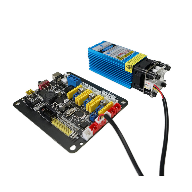 500 mW 405nm azul enfocable módulo láser de grabado y corte por láser TTL de control PWM, 0,5 W cabeza láser