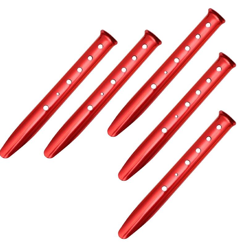 5x Lightweight Tent Stakes Pegs Ground Nails Anchor Snow Sand U Shaped Aluminum Alloy for Camping Tarp Backpacking Canopy Garden
