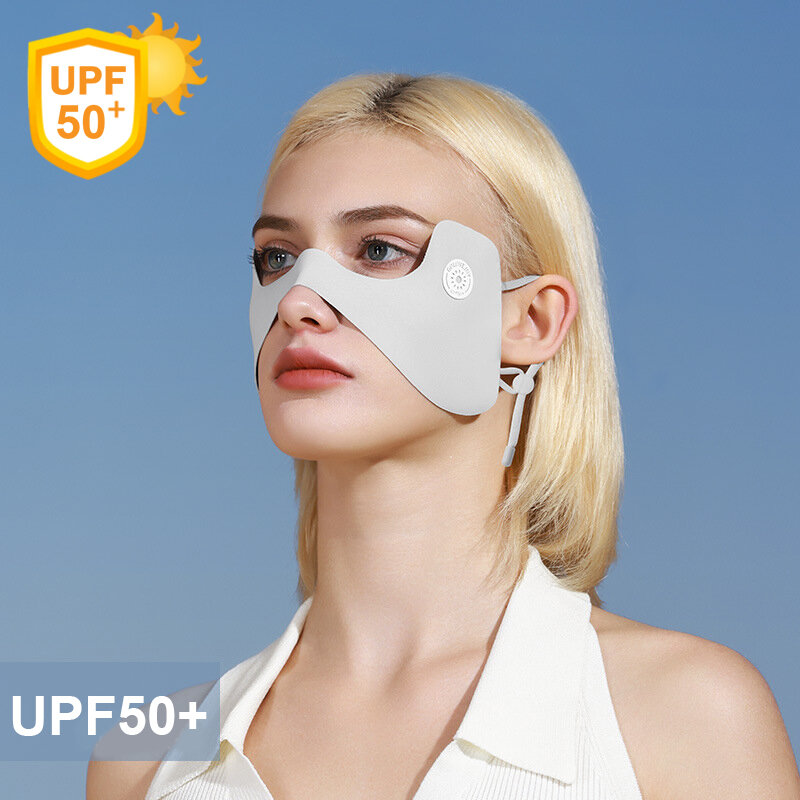 Moda Punk maska przeciwsłoneczna anty-UV maska ochronna na oczy kobiety mężczyźni maska hip-hopowa letnia jazda na rowerze bieganie sportowe maski na twarz