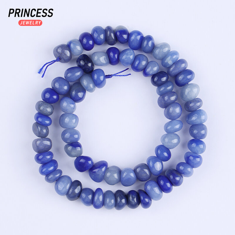 Eine natürliche blaue Aventurin unregelmäßige 4-6*8-9mm Perlen für Schmuck herstellung Handarbeiten DIY Halskette Ohrring Armband Zubehör