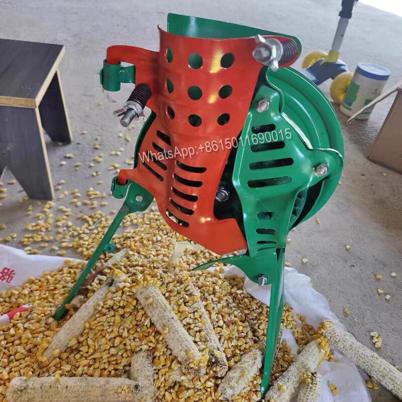 Corn thresher small household manual semi-automatic dual-use hand-operated double-bearing double-adjustment models