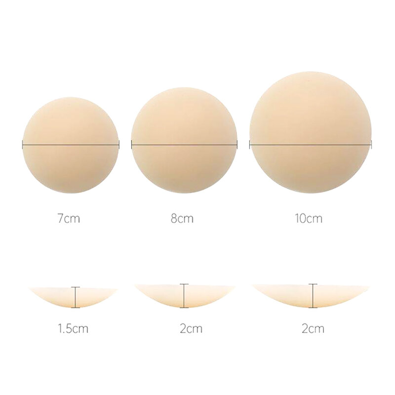 Ultra Thin Nipple Cover Adhesive Silicone Breast Pasties Women Sticky Bra Invisible Breast Stickers Boob Tape For All Skin Tones