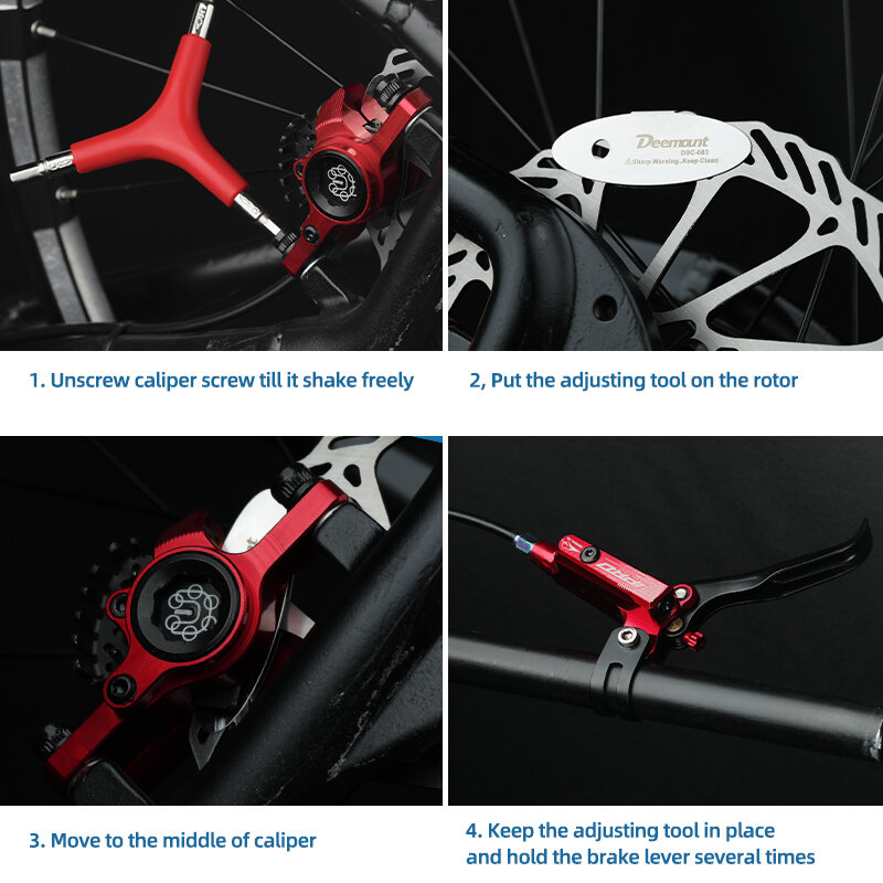 Bicicleta do aço inoxidável freio a disco hidráulico, pinça ajustando ferramenta, linha pinça, centro ferramenta
