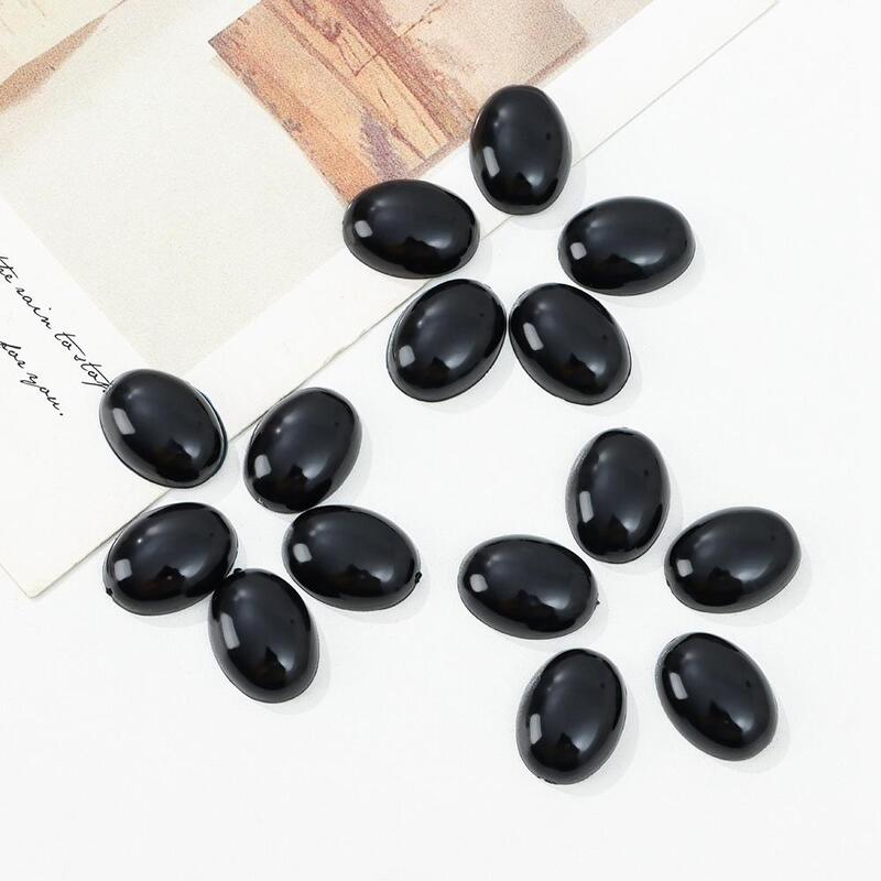 20/50pcs Doll Oval Eyes Black Plastic Safety Noses For Bear Dolls Animal Puppet DIY Crafts Children Kids Toys Eyes Accessories