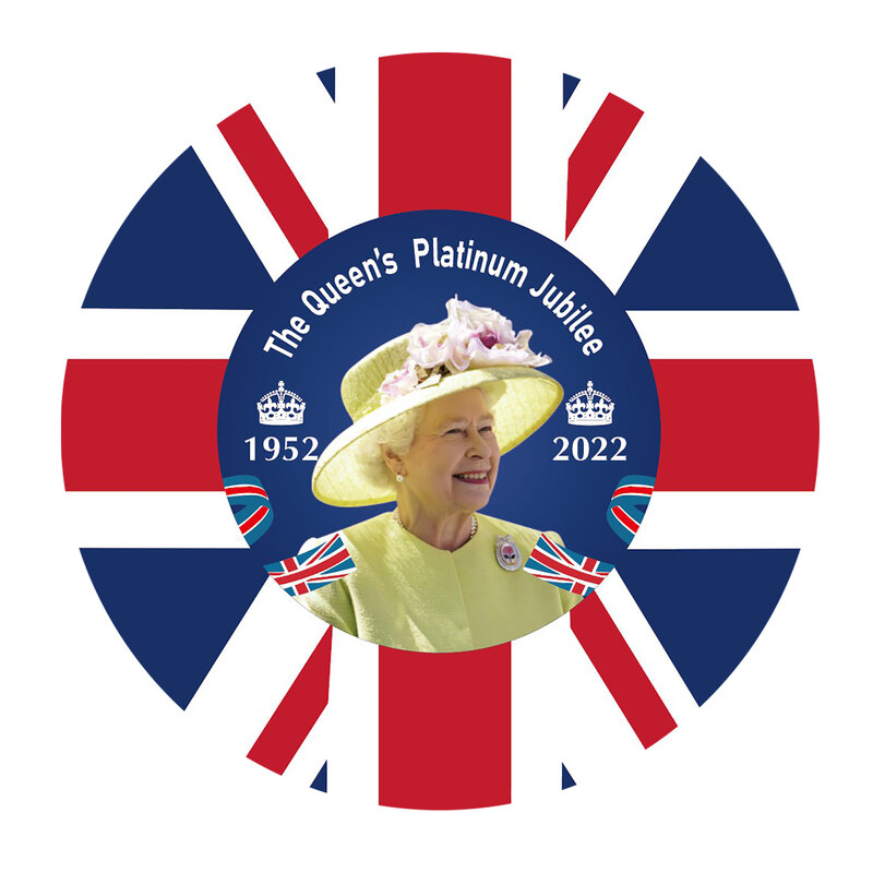 114 قطعة الملكة اليوبيل أواني الطعام مجموعة 2022 70th اليوبيل علم الاتحاد العلم المائدة بريطانيا العظمى الرايات العلم شارع حفلة