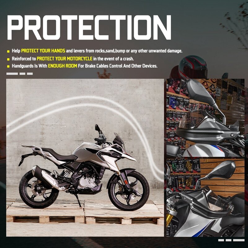 Motocicleta Handguard Protector, pára-brisa, escudo de mão para BMW G310GS, G310R, 2017-2020 Proteção
