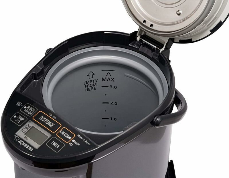 Zojirushi CD-NAC50BM Micom Water Boiler e Warmer (5 litri, nero metallizzato)