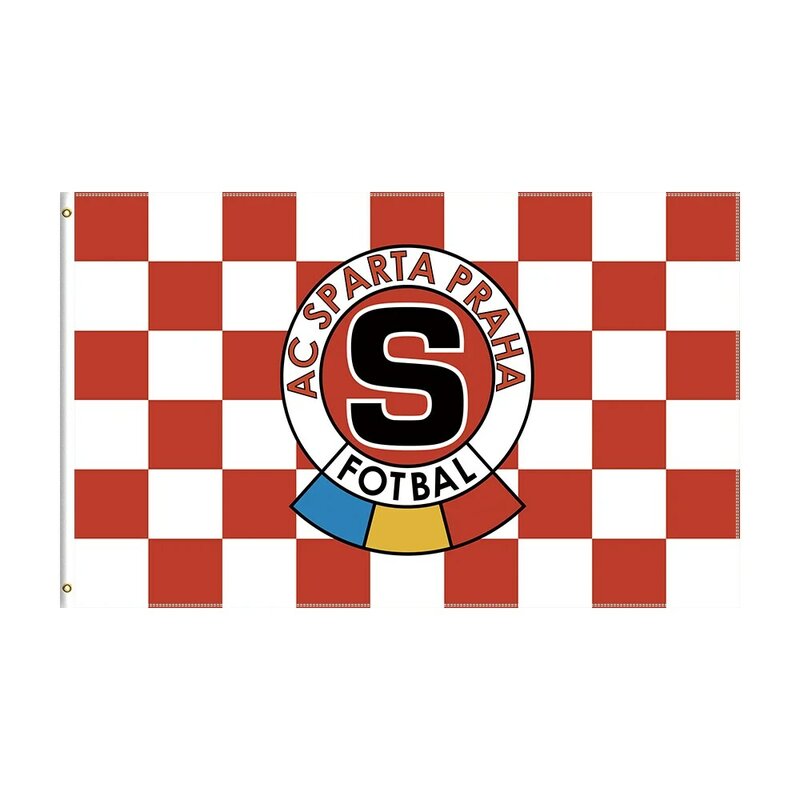 3X5 Ft AC Sparta Praha Cờ Đội Tuyển Bóng Đá Biểu Ngữ Để Trang Trí