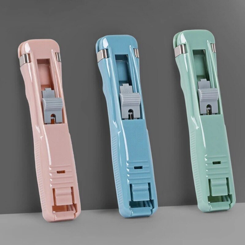 Paper Clamp Dispenser Handheld Paper Clip Clamp Dispenser 40-50 Sheets Capacity