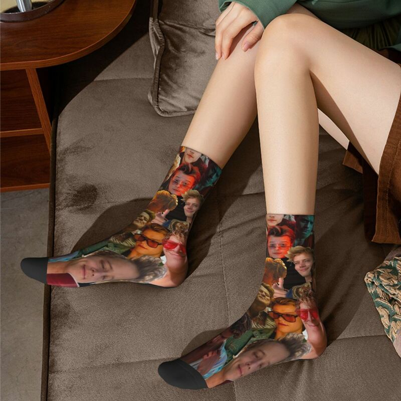 Calcetines de baloncesto absorbentes de sudor para hombre y mujer, medias casuales de otoño e invierno, calcetines de JJ Maybank