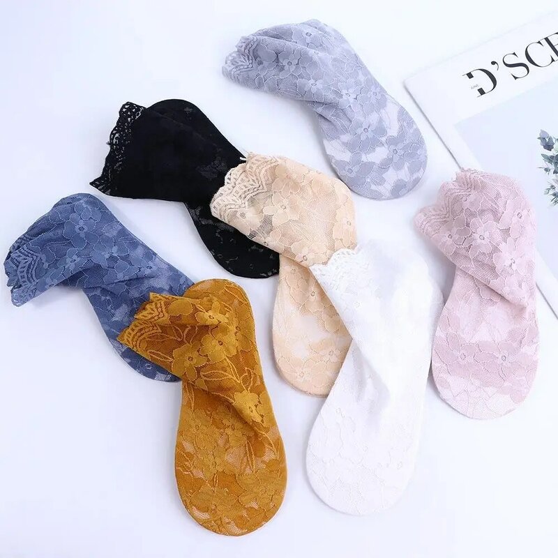 Прозрачные удобные Цветочные летние полые женские Чулочные изделия для девочек женские носки кружевные носки сетчатые носки