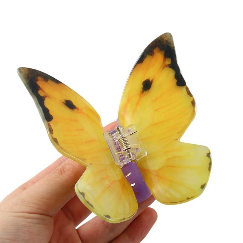 French Butterfly Clip Temperament Aesthetic Hair Clip Back Of Head Hairstyle Shark Clip High-end Hair Accessory For Women