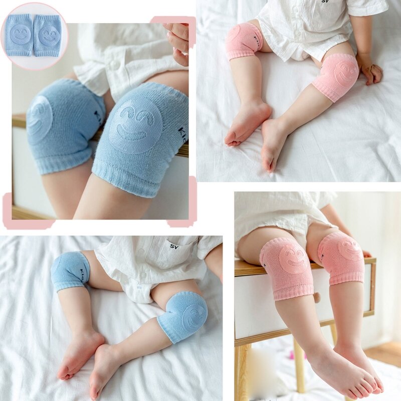 1 Pair Baby Crawling Anti-Slip Kneepads Infants Safety Elbow Cushion Toddlers Leg Warmer Knee Support Protector Dropshipping