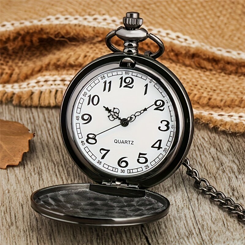 Stampato personalizzato per My Son Design orologio da tasca al quarzo con ciondolo catena regalo per figlio numero arabo orologio reloj