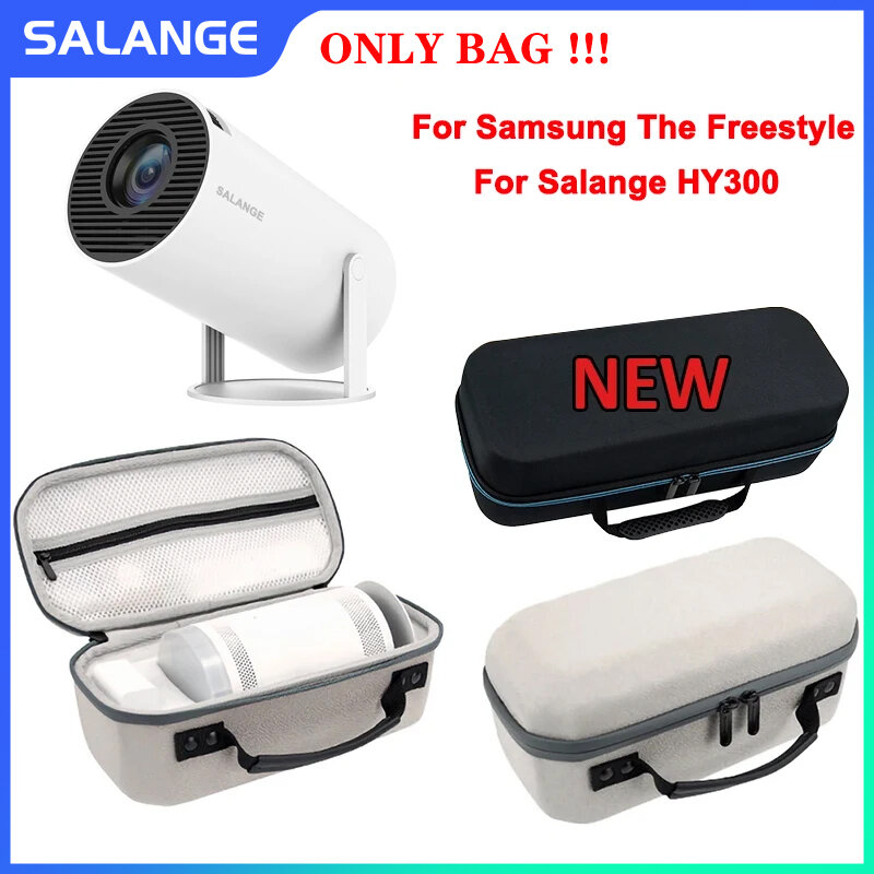 Salange Storage Case for HY300 Projector Travel Carry Projector Bag for Samsung The Freestyle Zipper Protector Carrying Bags