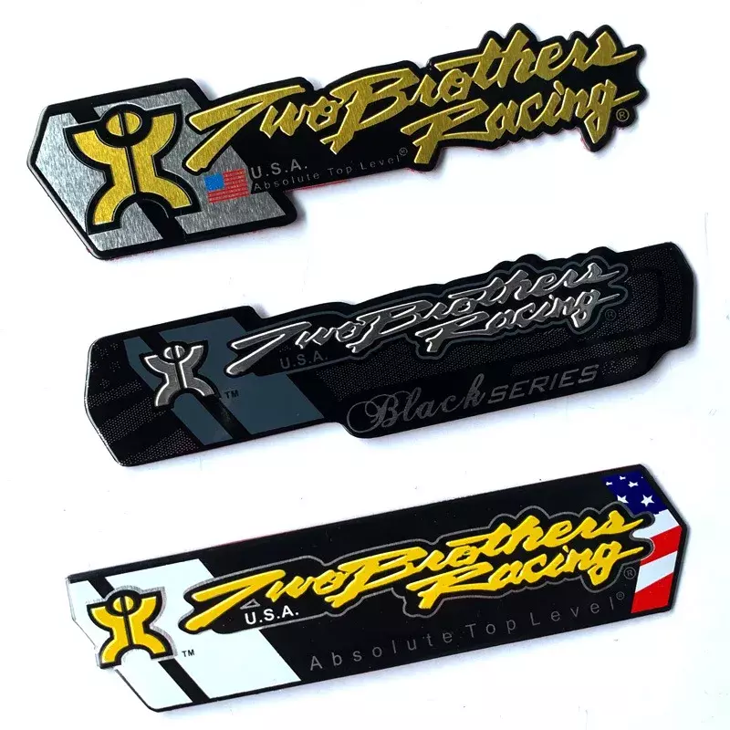2PCS/Lot Aluminium Motorcycle Exhaust Pipes Pipe Decal Sticker Scorpio For USA Brother for YAMAHA Kawasaki Suzuki Harley Honda