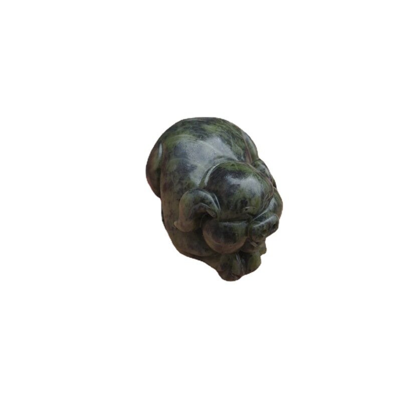 Tibetan Jade Zodiac Pig Transport Pendant Medicine King Stone Three-dimensional Treasure Pig Ornament