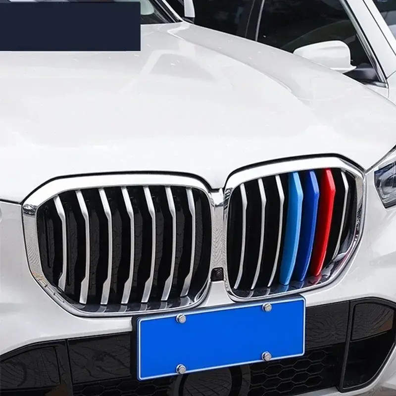 Guarnição da tampa da grade do radiador para BMW, grade de ar dianteira do rim, 3 cores, X1, X3, X4, X5, X6, E84, E70, E71, F15, F16, F25, F26, g01, G02, G05, M