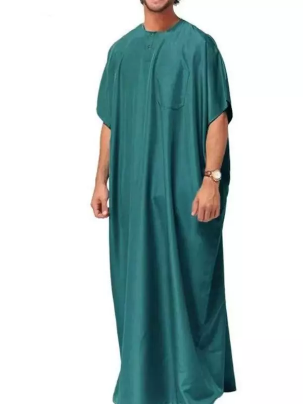 فستان جوبا طويل للرجال المسلمين ، ثوب تركي ، عباية ، قفطان مغربي ، المملكة العربية السعودية ، دبي ، عربي ، ملابس رجالية