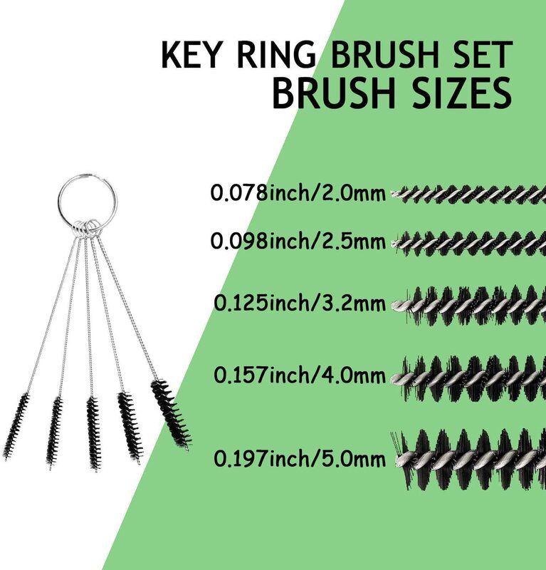 Set Perbaikan Pembersih Airbrush JOYSATR Mencakup 1 Alat Perbaikan Airbrush Yang Ditingkatkan, 5 Diameter Kuas Yang Berbeda, 10 Tutup Airbrush