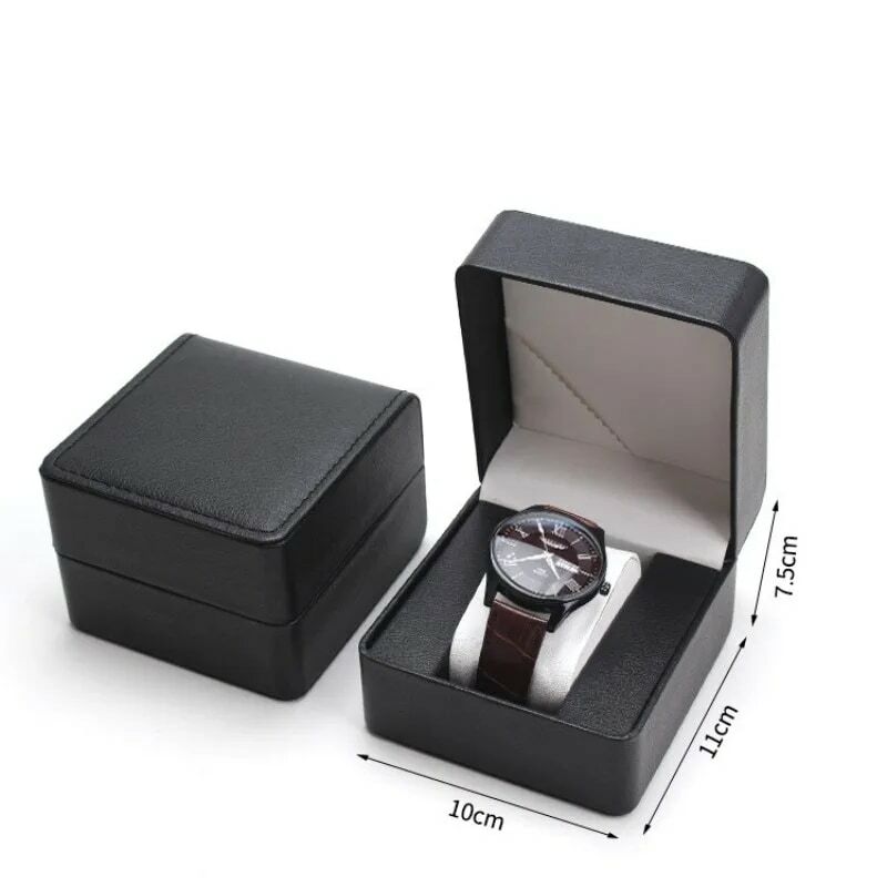 Custodia per orologio di lusso custodia per orologio da polso in Pu custodia per esposizione vetrina braccialetto organizzatore per gioielli confezione regalo di fascia alta