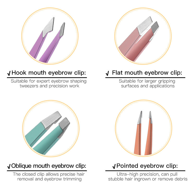 Fine Hair Removal Minimal Pain Easy Eyebrow Removal Precise And Efficient Beauty Fine Hairs High-quality Stainless Steel Tweezer