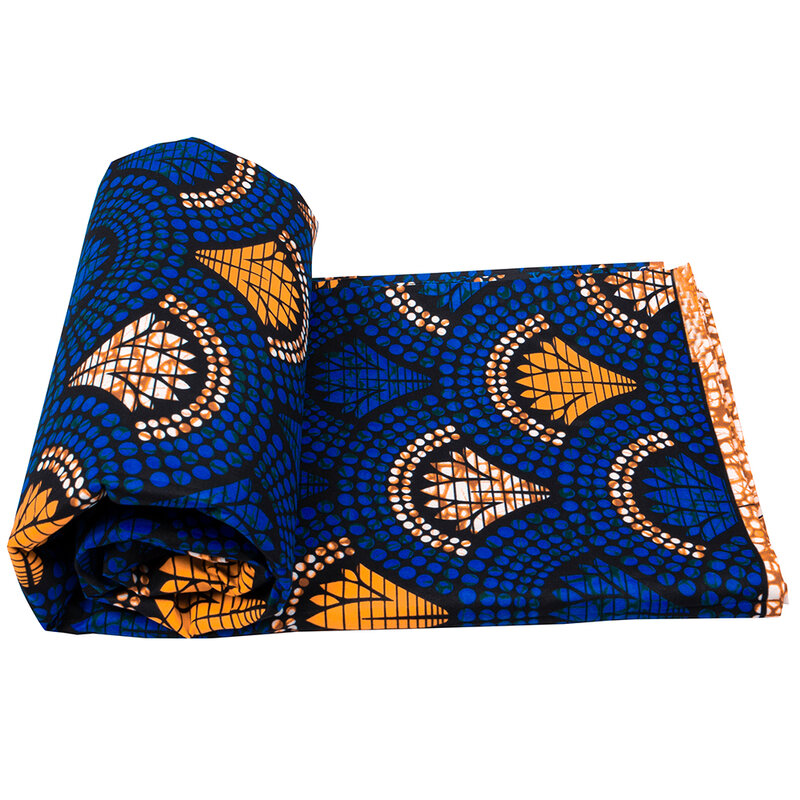 2023 Africa tessuto stampato poliestere tessuto cerato Dot Pattern Design moda squisita alta qualità morbido nigeriano vera cera 6 Yards