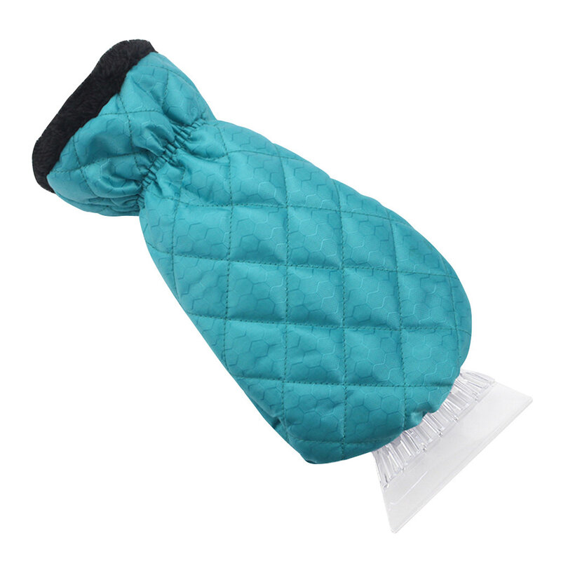 1Set parabrezza per auto raschietto per ghiaccio guanti impermeabili spazzola per pala da neve con guanti caldi strumenti per la rimozione della neve per la pulizia dell'auto