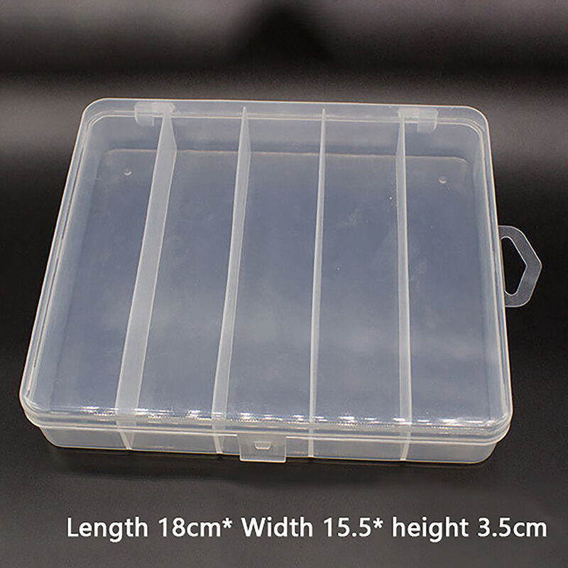 1PC Fishing Tackle Box scomparti plastica impermeabile attrezzatura da pesca Fish Lure Hook Bait Storage Case