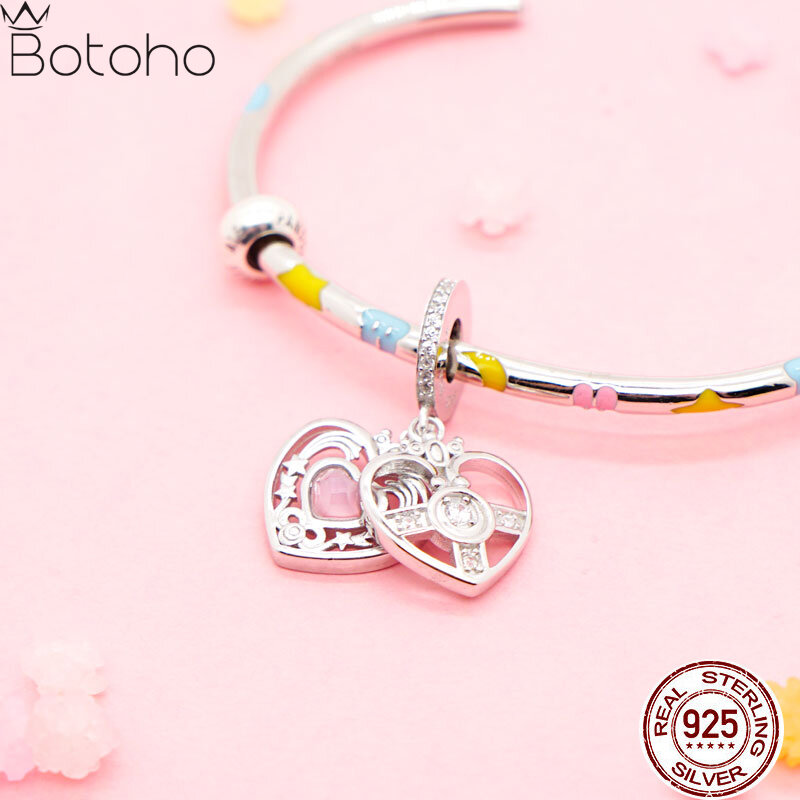 Anime Sailor Suit Charm 925 Sterling Silver Beads Fits Original Bracelet Jewelry Making Fans Collection Gift